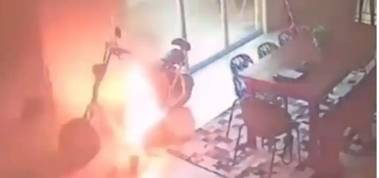 British family left homeless, house destroyed by e-bike battery fire (Shorter and impactful).